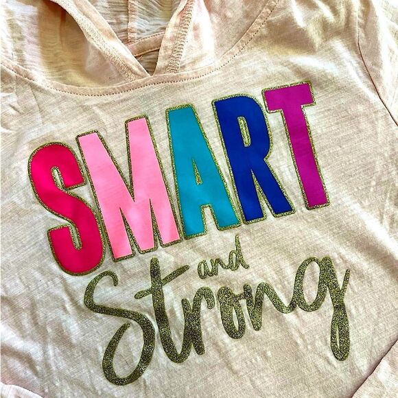 🌴 OshKosh Smart and Strong Hooded Tee Size 14 - Picture 3 of 10